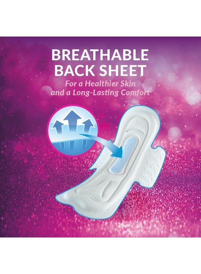 Private Feminine Pads Night With Wings, Maxi Pocket, Natural Cotton Feel, 24 Pads - Image 3