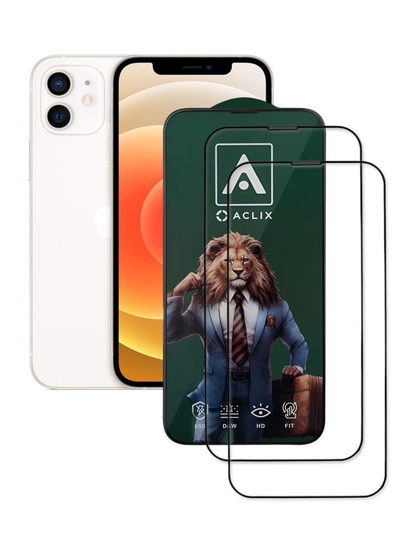 ACLIX 2 Pieces Antistatic ESD Dustproof Premium Quality High Definition Tempered Glass Screen Protector Designed For  iPhone 11 - Image 1