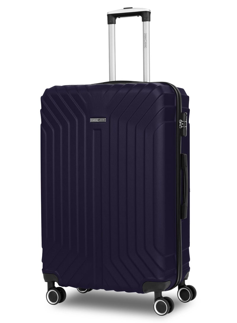 PARAJOHN GlideX 28-Inch Large ABS Hard Case Checked-In Luggage Trolley Bag – 30kg Capacity, 4 Spinner Wheels & Lock, Navy Blue - Image 1