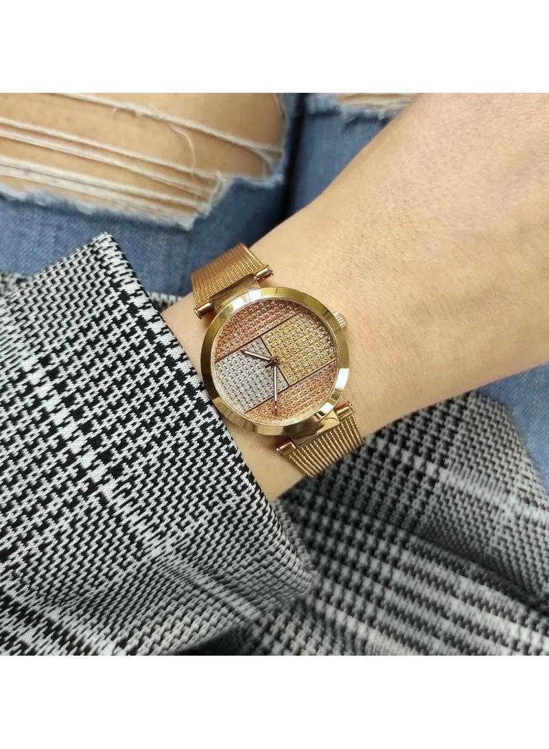 Tommy Hilfiger Women's Rose Gold Dial Stainless Steel Band Watch - 1781868 - Image 3