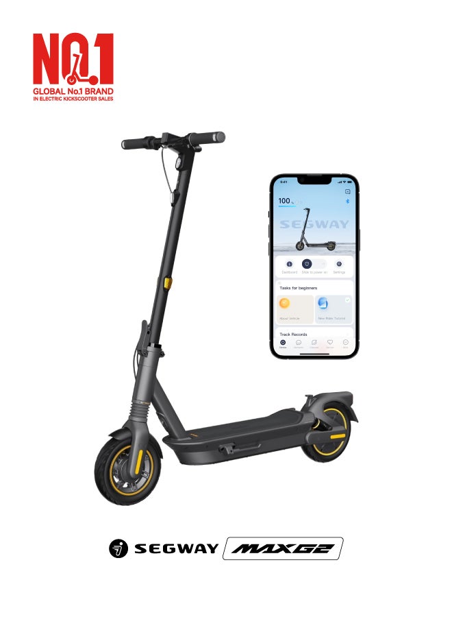 ninebot Segway Max G2 Electric Scooter, Three Speed Modes 35 km/h Fast Scooter, 69 km Long Range & 1000W Powerful Motor, Smart App & Traction Control System, 120 kg Rider Limit Electric Scooter For Adult - Image 1