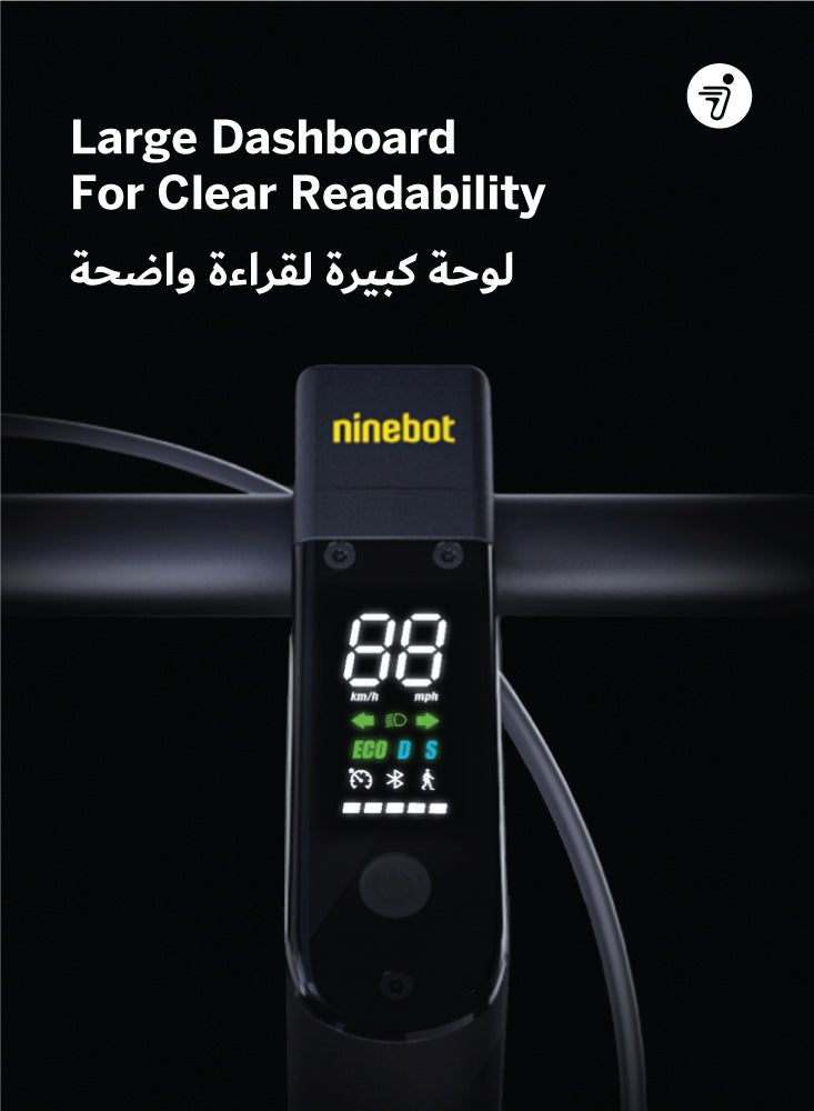 ninebot Segway Max G2 Electric Scooter, Three Speed Modes 35 km/h Fast Scooter, 69 km Long Range & 1000W Powerful Motor, Smart App & Traction Control System, 120 kg Rider Limit Electric Scooter For Adult - Image 5