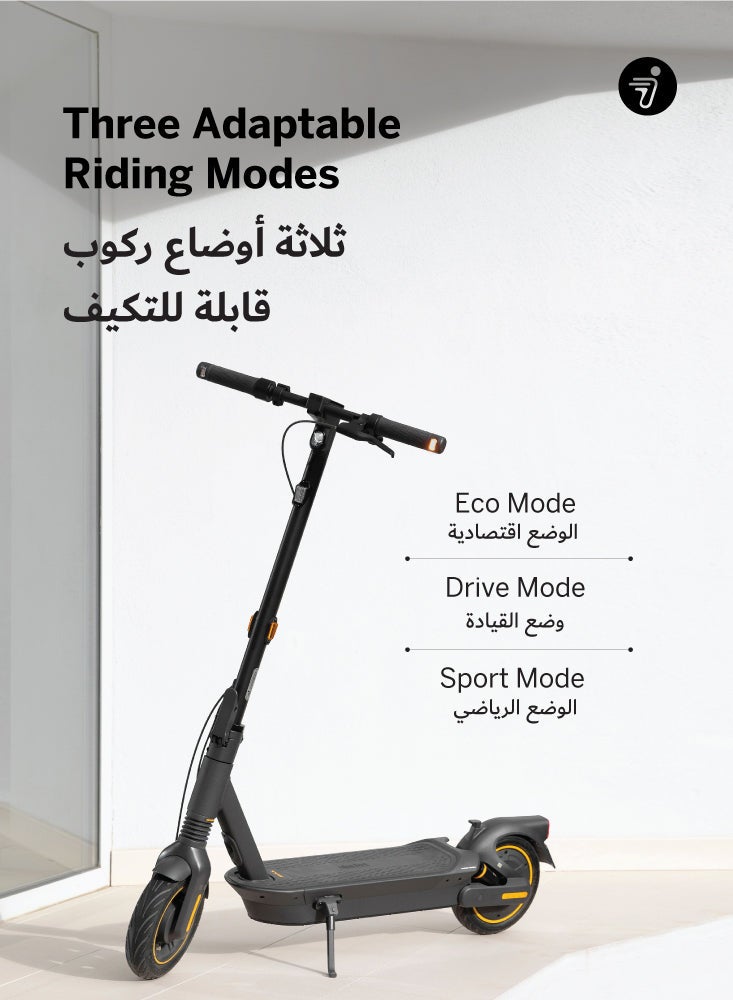 ninebot Segway Max G2 Electric Scooter, Three Speed Modes 35 km/h Fast Scooter, 69 km Long Range & 1000W Powerful Motor, Smart App & Traction Control System, 120 kg Rider Limit Electric Scooter For Adult - Image 4