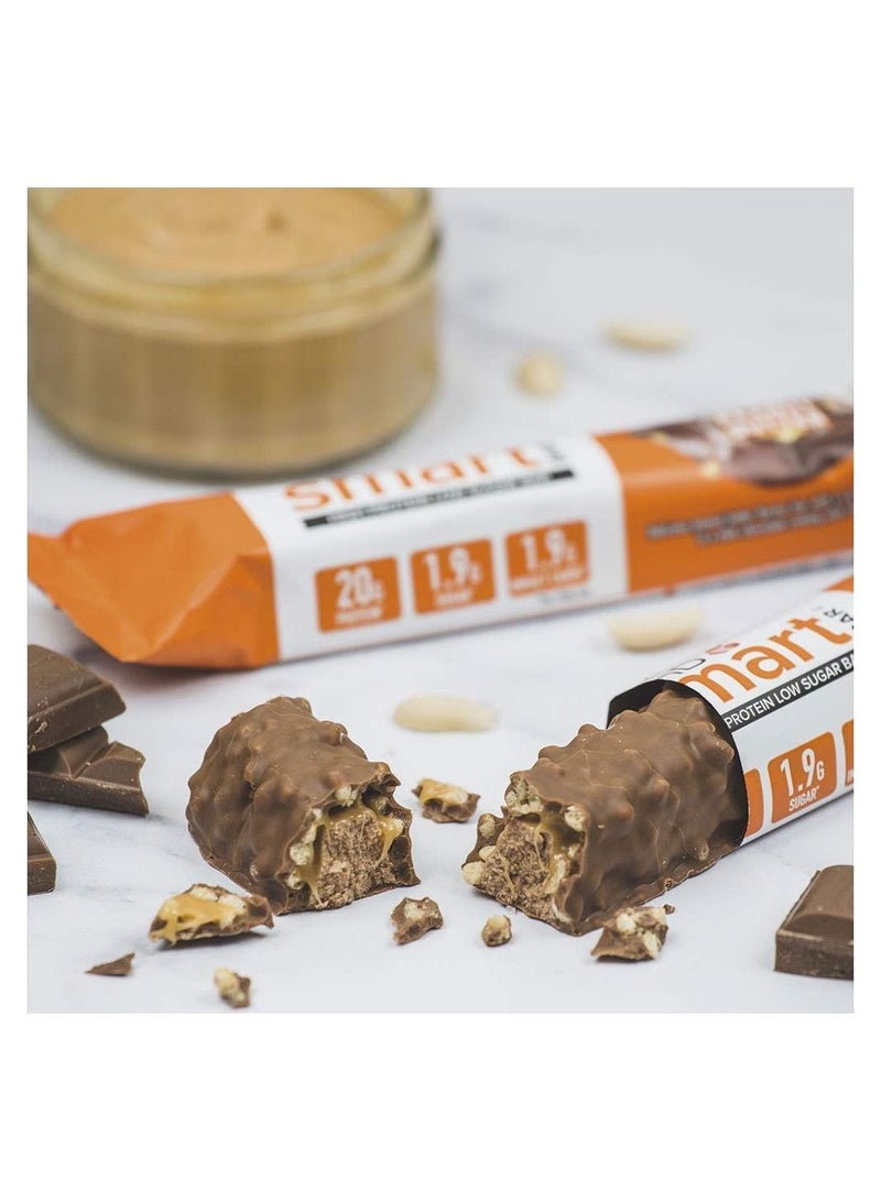 بي اتش دي سمارت بار شوكولاتة زبدة الفول السوداني 20 جم 12 بار بروتين - Image 2