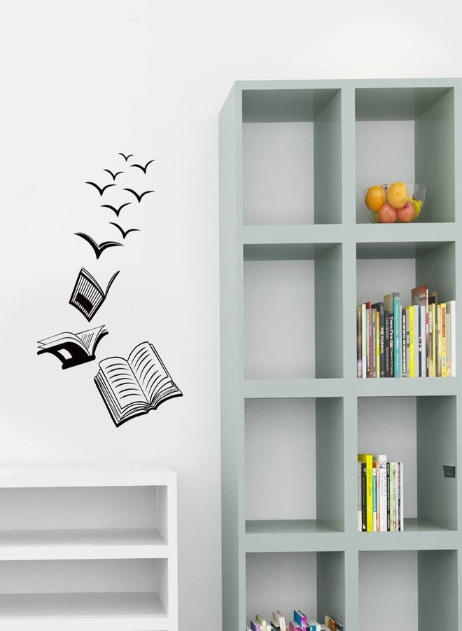SUPERDANT Book with Bird PVC Wall Stickers Funny Art Wall Decals Vinyl Wall Sticker Back to School Inspirational Quotes Saying Wall Decor for Home Living Room Bedroom Decor - Image 3