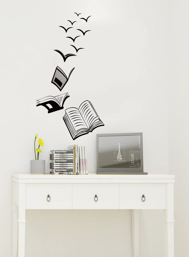 SUPERDANT Book with Bird PVC Wall Stickers Funny Art Wall Decals Vinyl Wall Sticker Back to School Inspirational Quotes Saying Wall Decor for Home Living Room Bedroom Decor - Image 4
