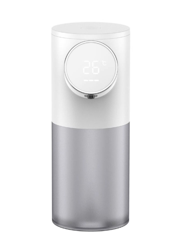 Automatic Induction Washing Phone Wall Mounted Soap Dispenser Charging LED Display Screen Pearl White Sensing Bubbles - Image 1