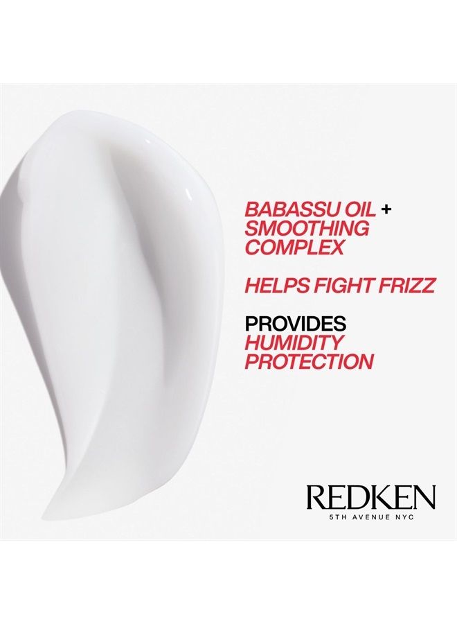 REDKEN ماسك ريدكن فريز ديسميس للعناية المكثفة بالشعر | للشعر غير المنضبط | ماسك شعر مرطب للغاية | خالي من الكبريتات | 8.5 أونصة سائلة (عبوة واحدة) - Image 4