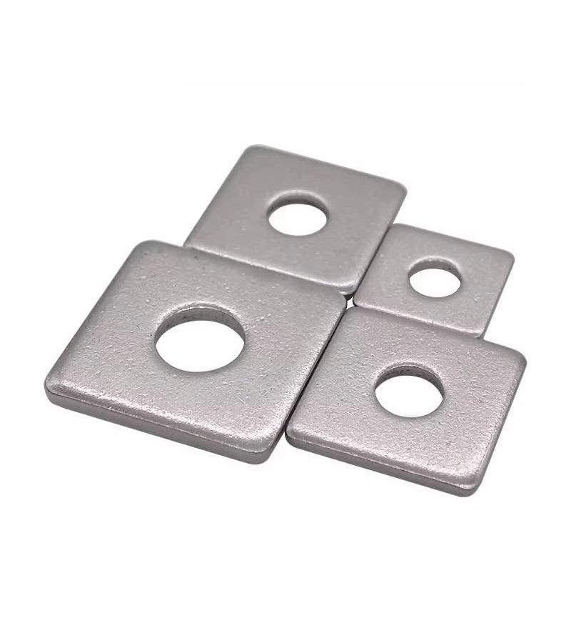 DIN436 Stainless Steel Flat Washer M6x12x1 20Pcs Square Gasket Curtain Wall Shim - Image 3