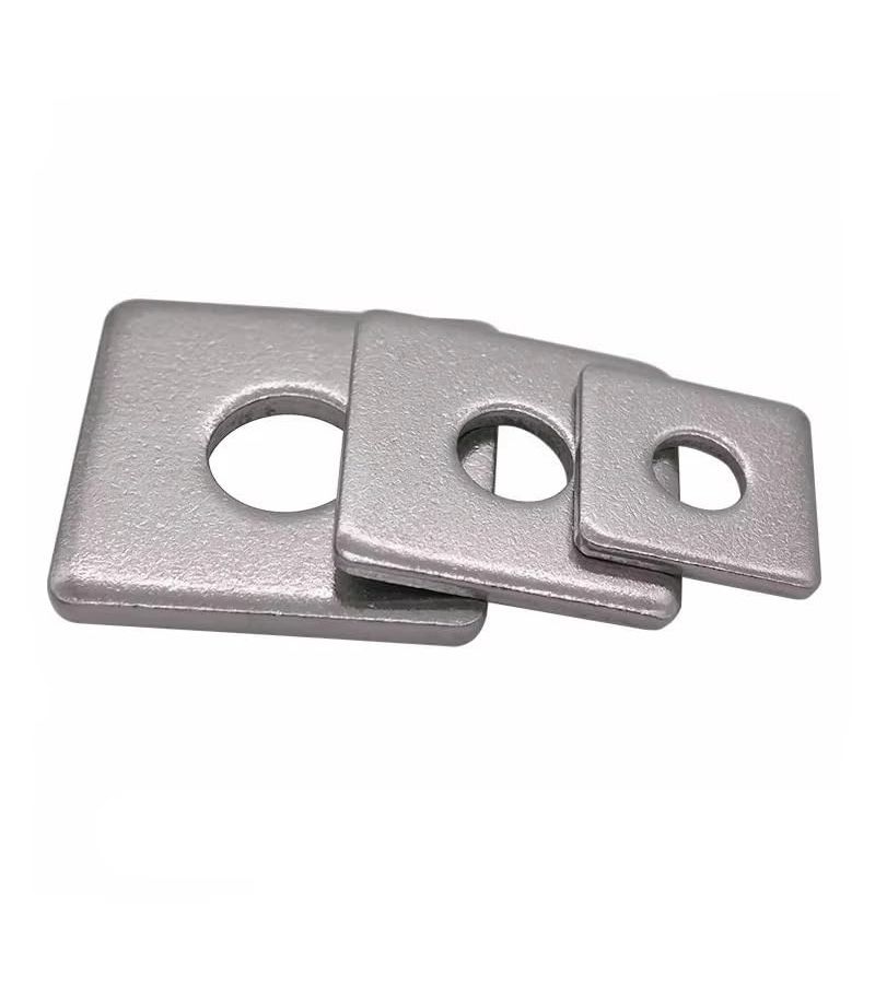 DIN436 Stainless Steel Flat Washer M6x12x1 20Pcs Square Gasket Curtain Wall Shim - Image 2