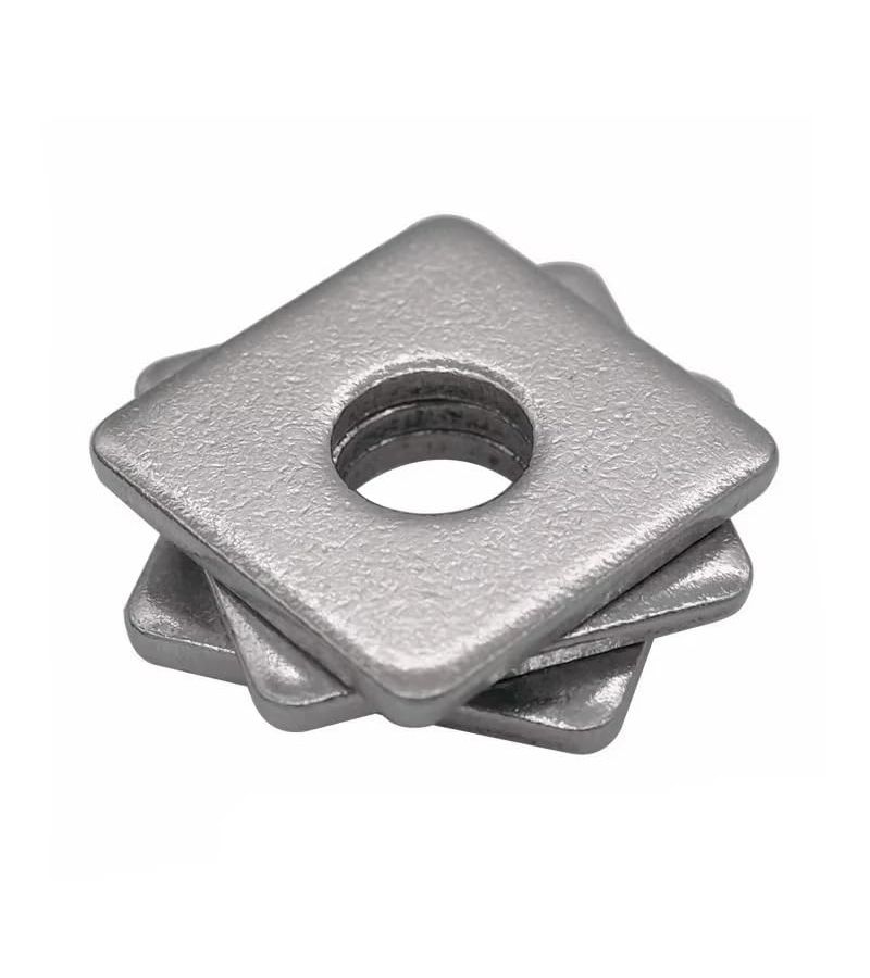 DIN436 Stainless Steel Flat Washer M6x12x1 20Pcs Square Gasket Curtain Wall Shim - Image 5