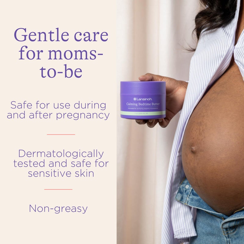 Lansinoh Magnesium Bedtime Butter Body Lotion for Pregnant Moms, Calm Magnesium Lotion for Aching Muscles, Lotion for Women & Soothing Massage, Promote Relaxation, Help Ease Cramps, 7 oz. - Image 5