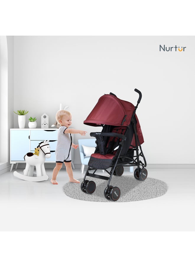 Nurtur Archer Baby Kids Lightweight Stroller 0 to 36 months Storage Basket Detachable Bumper 5 Point Safety Harness Compact Design Official Nurtur Product - Image 2