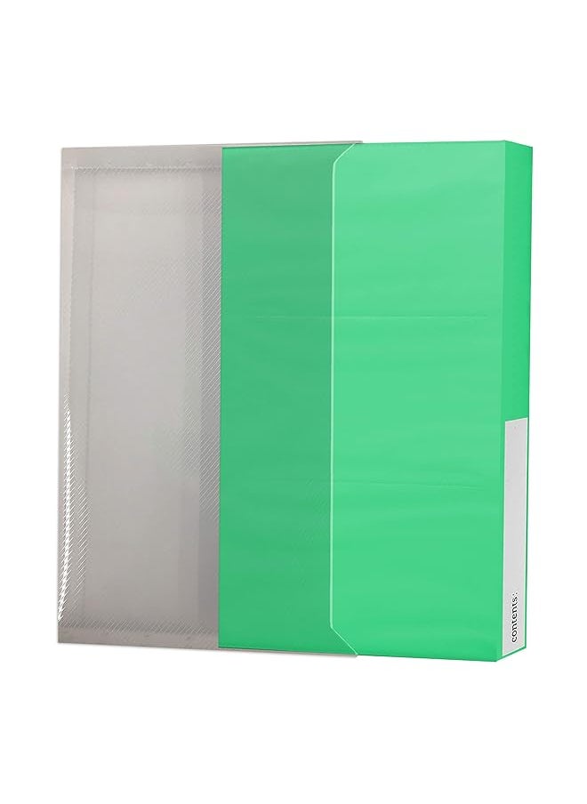 ألبومات صور بايونير - ألبوم صور Cf 3 144 Pocket Cover من البولي لتوفير المساحة باللون الأخضر - Image 1