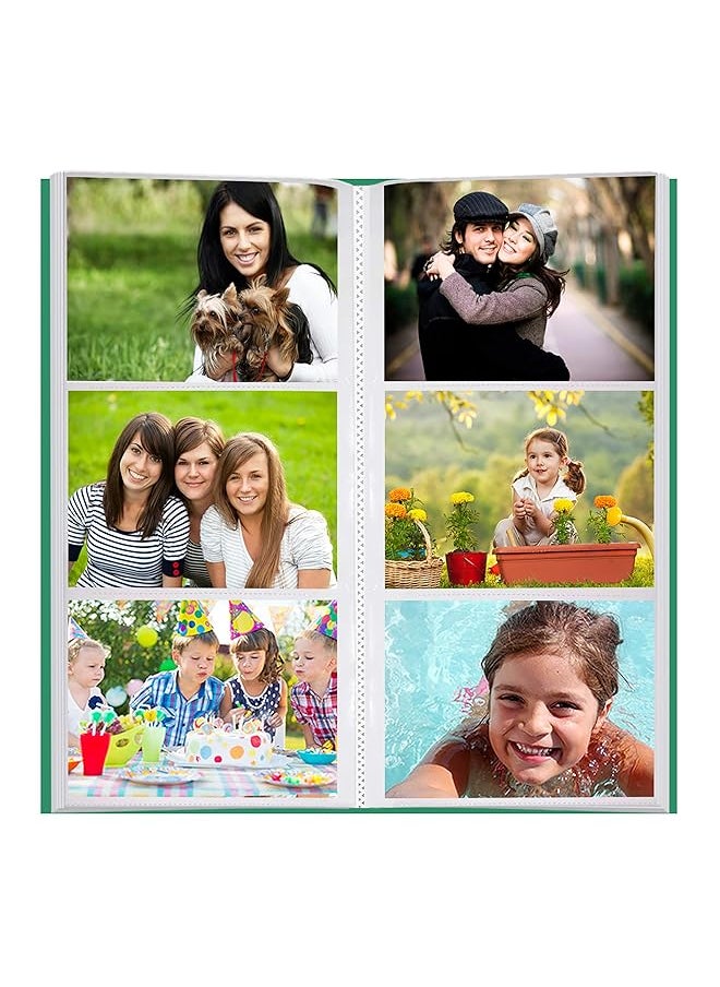 ألبومات صور بايونير - ألبوم صور Cf 3 144 Pocket Cover من البولي لتوفير المساحة باللون الأخضر - Image 1