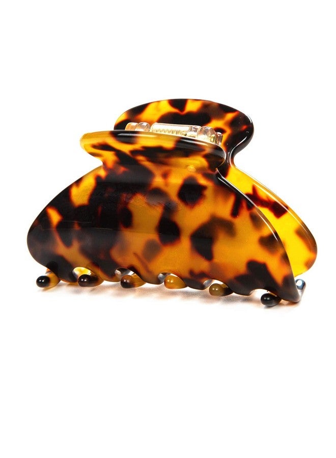 Prettyou Handmade Celluloid Acetate Barrettes Tortoise Shell Claws Hair Claw Luxury Fashion Accessories Hair Clip for Women, Pack of 2 (Tortoise Shell) - Image 2