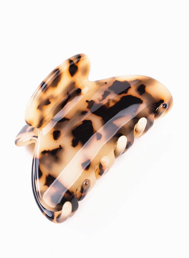 Prettyou Handmade Celluloid Acetate Barrettes Tortoise Shell Claws Hair Claw Luxury Fashion Accessories Hair Clip for Women, Pack of 2 (Tortoise Shell) - Image 3