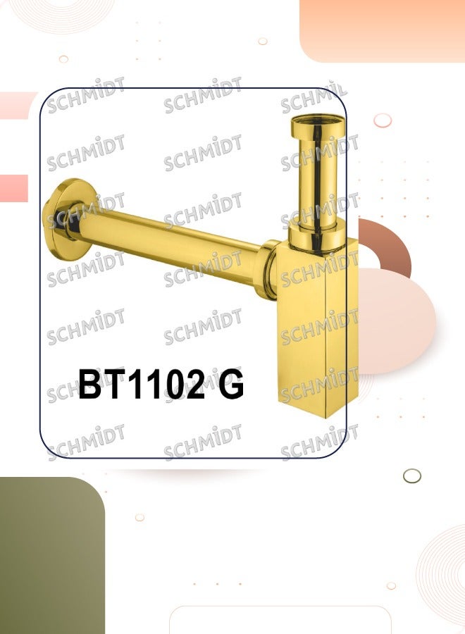شميت بلتراب صرف مياه مربع المانية الصنع لون ذهبى BT1102G