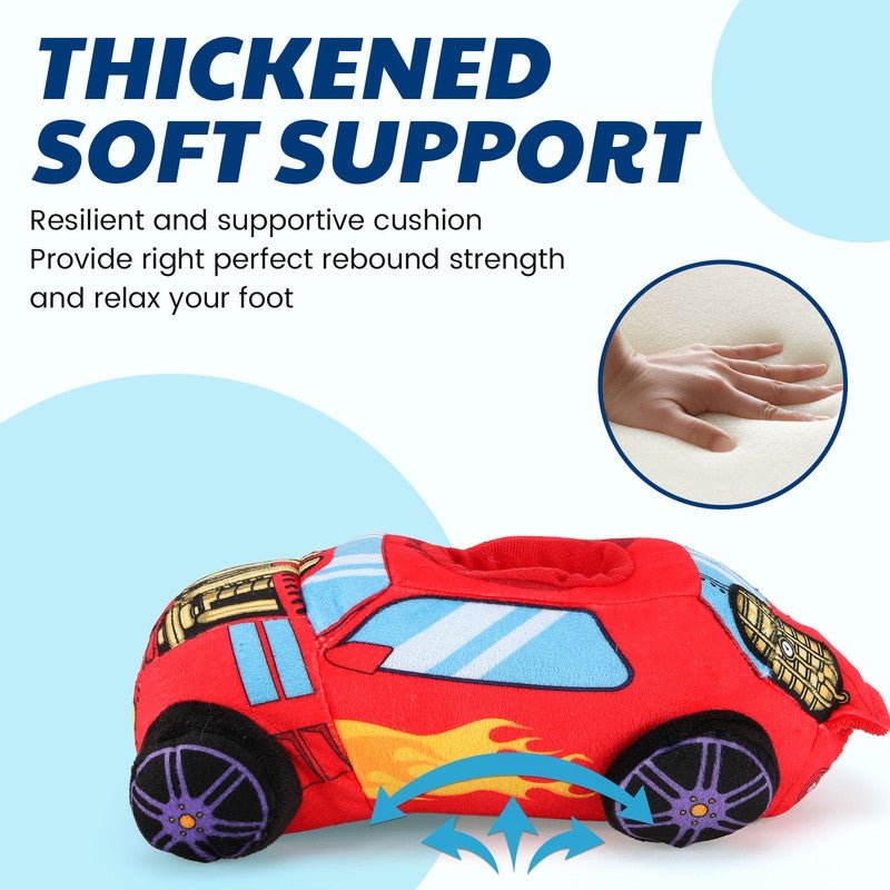 Lucky Kids Kids Cute Cartoon Plush Slippers – Soft Warm Fuzzy Indoor Shoes with Anti-Slip Sole, Cozy Winter Slippers for Boys and Girls - Image 3