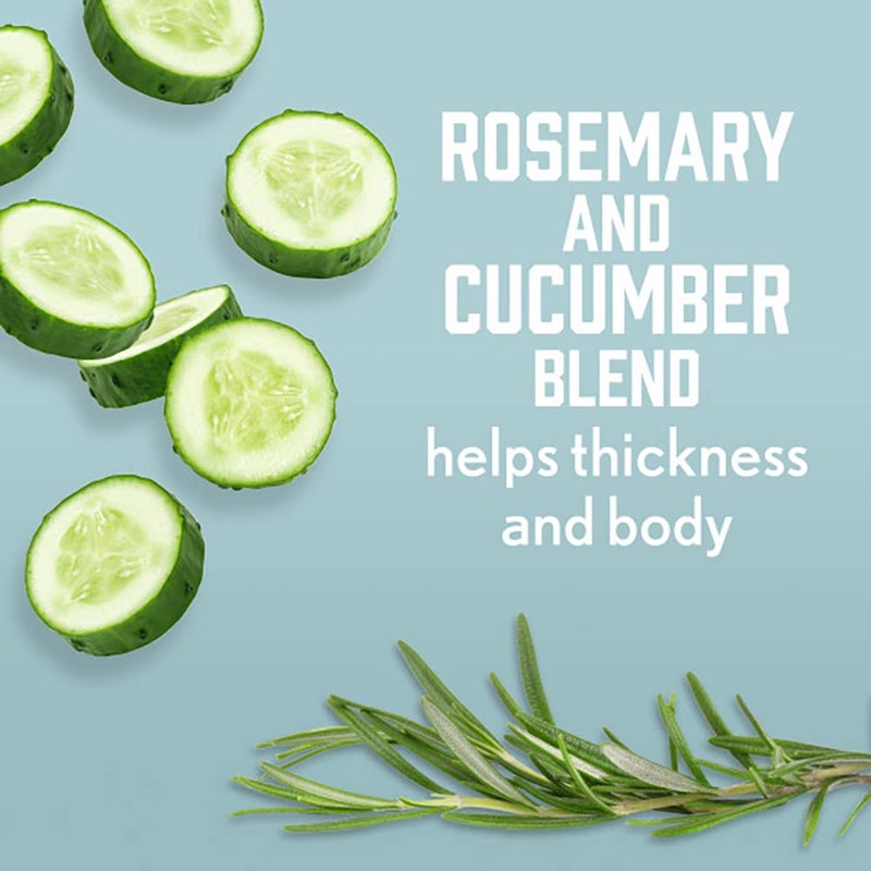 Aveeno Fresh Greens Shampoo and Conditioner Set, Sulfate Free, Clarifying & Volumizing for Thin or Fine Hair, Rosemary Peppermint Cucumber Nourish & Thicken, Color Safe Paraben Free, 12 Fl Oz, 2 Count - Image 5