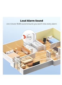 SYOSI Water Leak Detector, 2 Pack Water Sensor Detector and Water Level Sensor Alarms, Work Alone and Doesn't Require Any Wiring or Setup, Use for Your Bathroom, Laundry Room, Kitchen  - Image 4