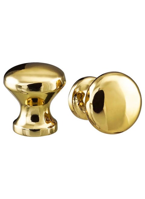 Knob, brass-colour, 20 mm