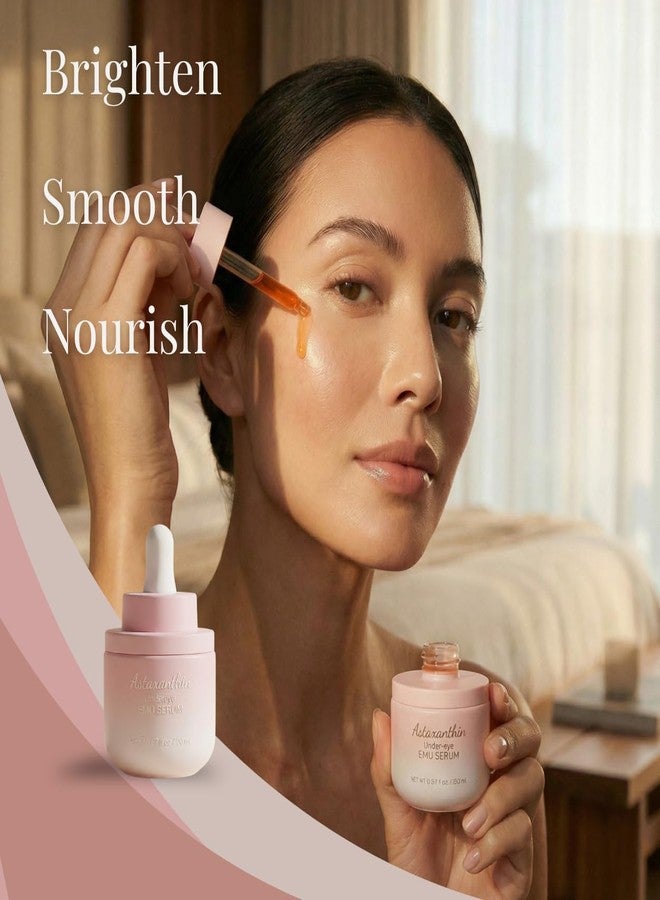 Simple Sophistication Astaxanthin Under Eye Serum with EMU oil - 0.67 fl. oz./ 20 mL | Emu oil serum | Powerful antioxidant astaxanthin | Sea Buckthorn, Squalane, Aloe Vera, Coffee |Preservative free | 100% Natural - Image 5