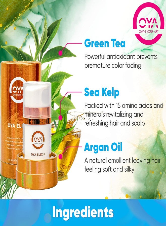 OYA ELIXIR Hair Smoothing Elixir - 50 ml - Reconstructive Additive for Color Treated Hair - Intermolecular Bonding, Highly Concentrated Volumizing Conditioner for Strong, Shiny, Healthy Hair - Image 2