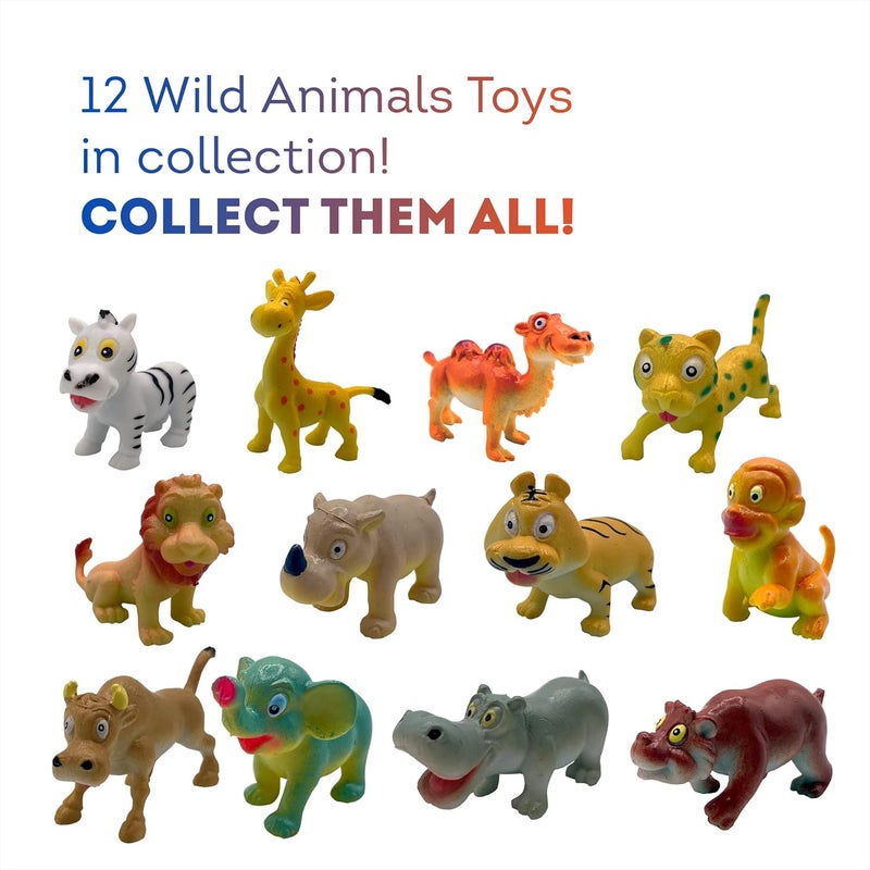 Relaxcation 4 Soap Bars for Kids with Funny Animals Surprise Inside Collect All 12 Wild Animals Toys Moisturizing Childrens Skin Lemon Strawberry Green Apple and Rose Handmade in USA Soap Set for Kids - Image 3