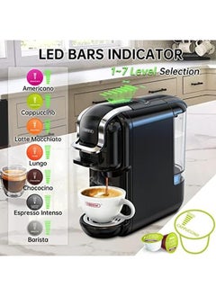 Coffee Maker 5 In 1 Espresso Machine For Capsules Dg* Nes* Original Ground Coffee K Cup* Ese Pod Compatible Cold Hot Mode 600Ml 19 Bar Black 5 In 1 - pzsku/ZD2F9CC7CF0507CC516E0Z/45/_/1719633923/a259af95-ea23-4f29-b58e-ae697794df29