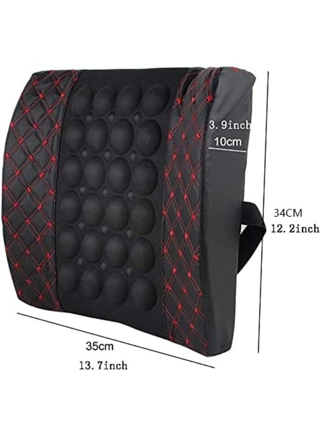 سوفام Car Electric Massage Cushion Lumbar Support Pillow, Car المقاعد الخلفية Support for Back Pain Relief الظهر القطني Massager,Back Massaging Vibrating Pillow - Image 4