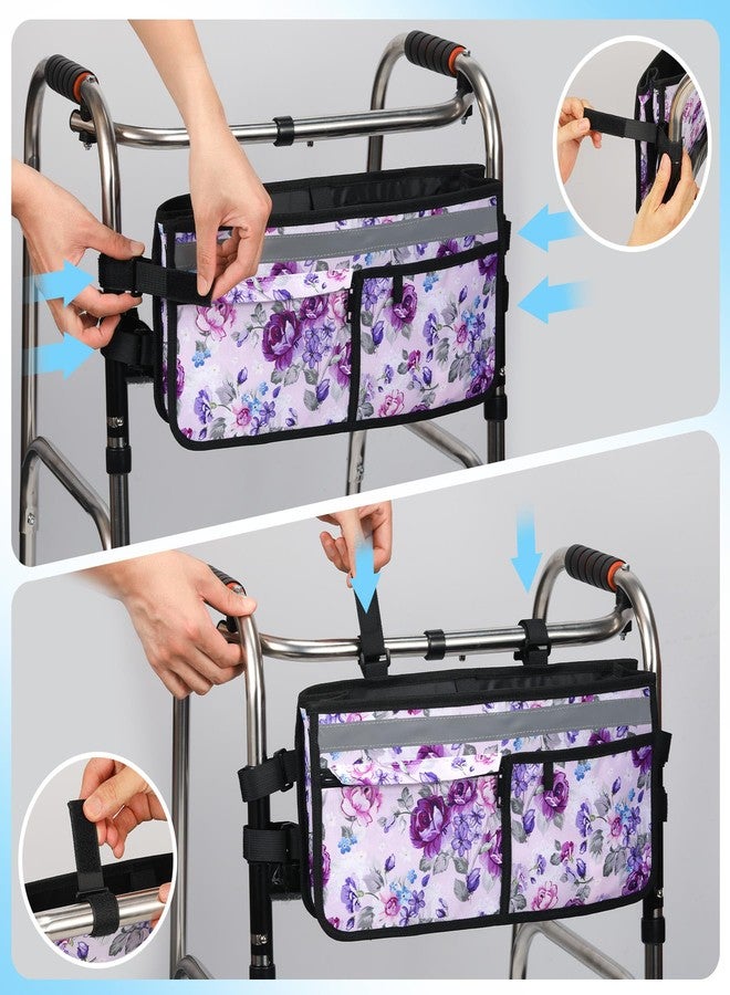 CLEKEGBAG Walker Basket, Walker Accessories - Walker Tray, and Storage Bag for Folding & Rolling Walkers - Ideal for Seniors - Image 5