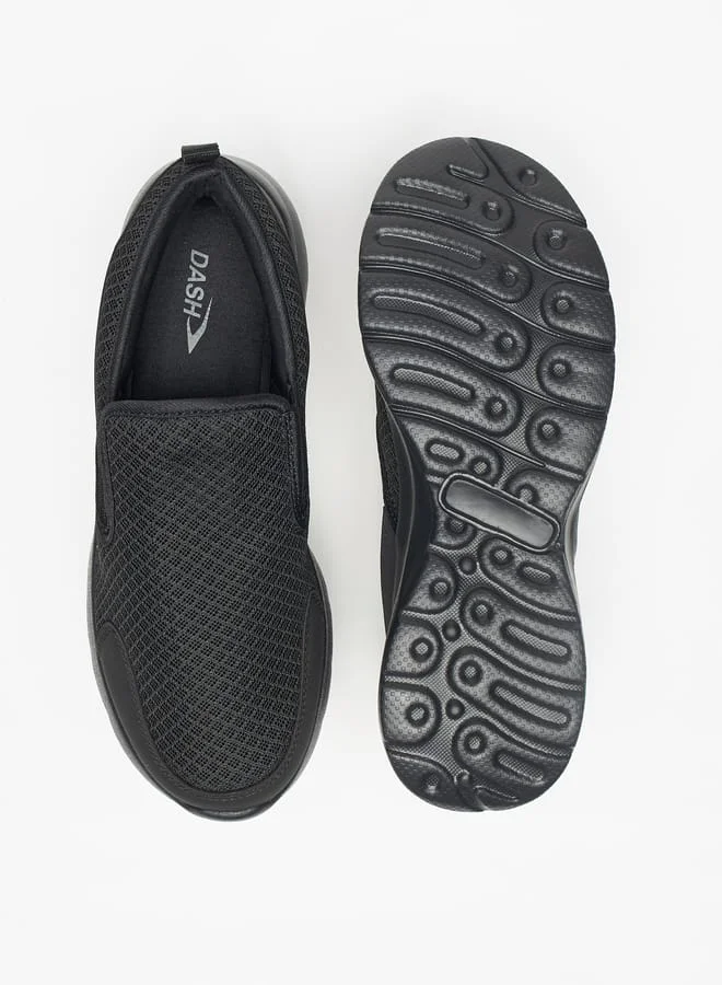 Dash Women Textured Slip-On Sports Shoes with Pull Tabs