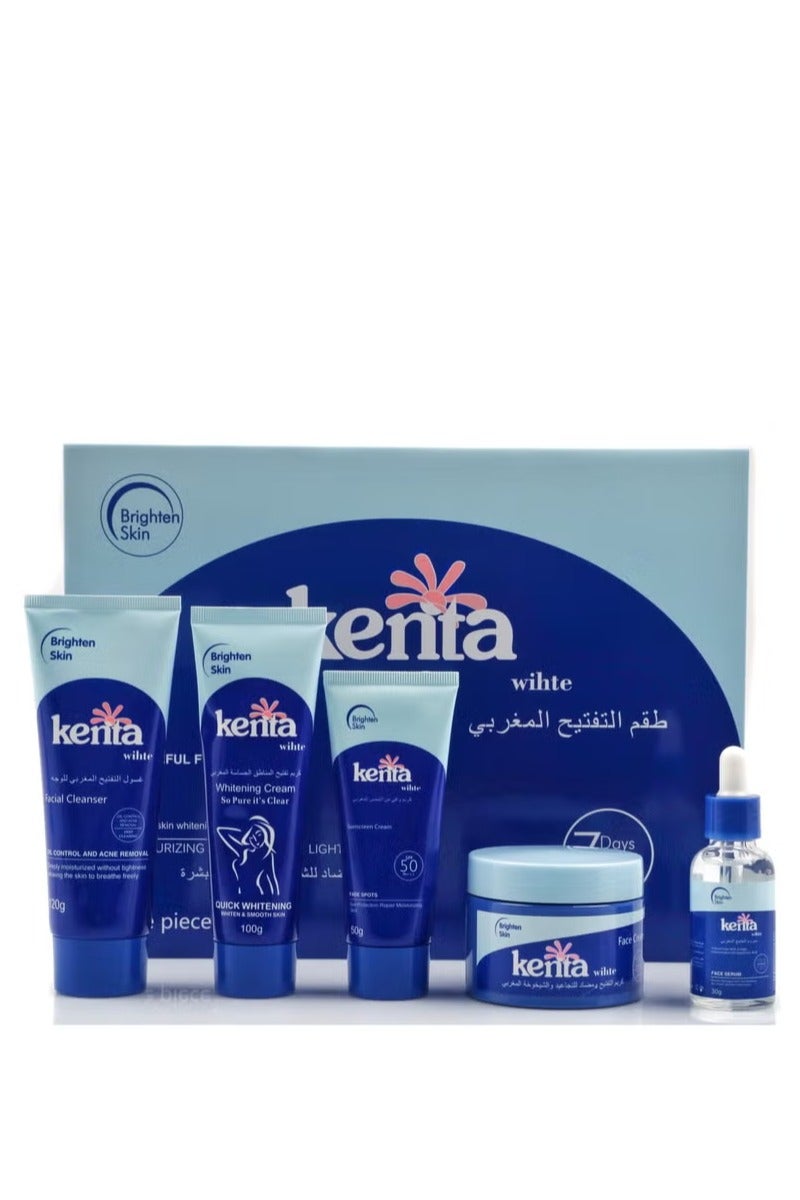 كنتا مجموعة كنتا وايت لتبييض وتفتيح بشرة الوجه مكونة من 5 قطع - Image 1