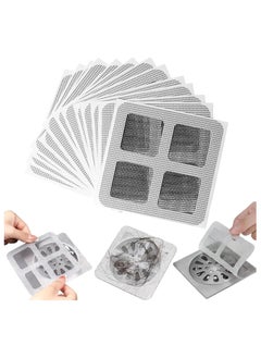 RIYAD GADGETS 10 PCS Disposable Shower Drain Cover Hair Catcher Mesh Stickers, for Human and pet Hair, Bathtub, Bathroom, Laundry, Sink, Kitchen,  - Image 1