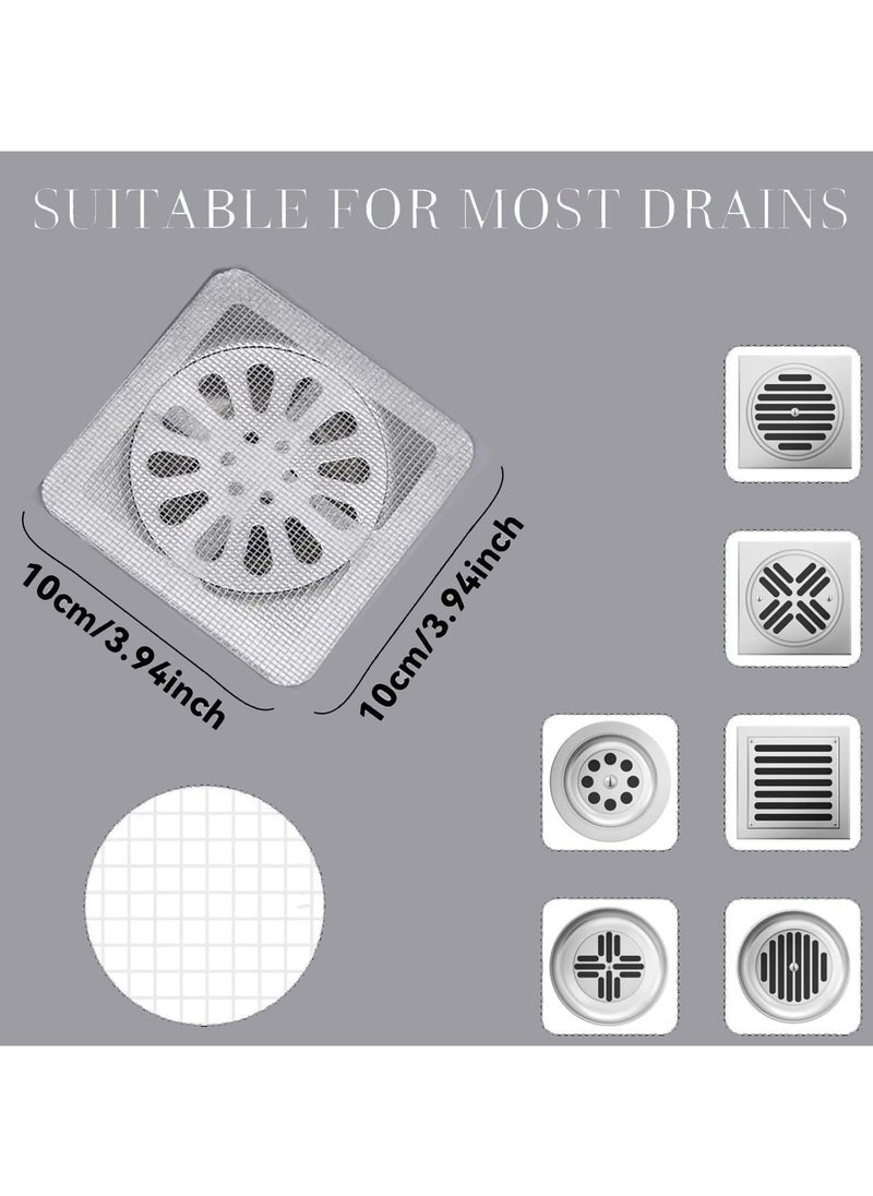 RIYAD GADGETS 10 PCS Disposable Shower Drain Cover Hair Catcher Mesh Stickers, for Human and pet Hair, Bathtub, Bathroom, Laundry, Sink, Kitchen,  - Image 3