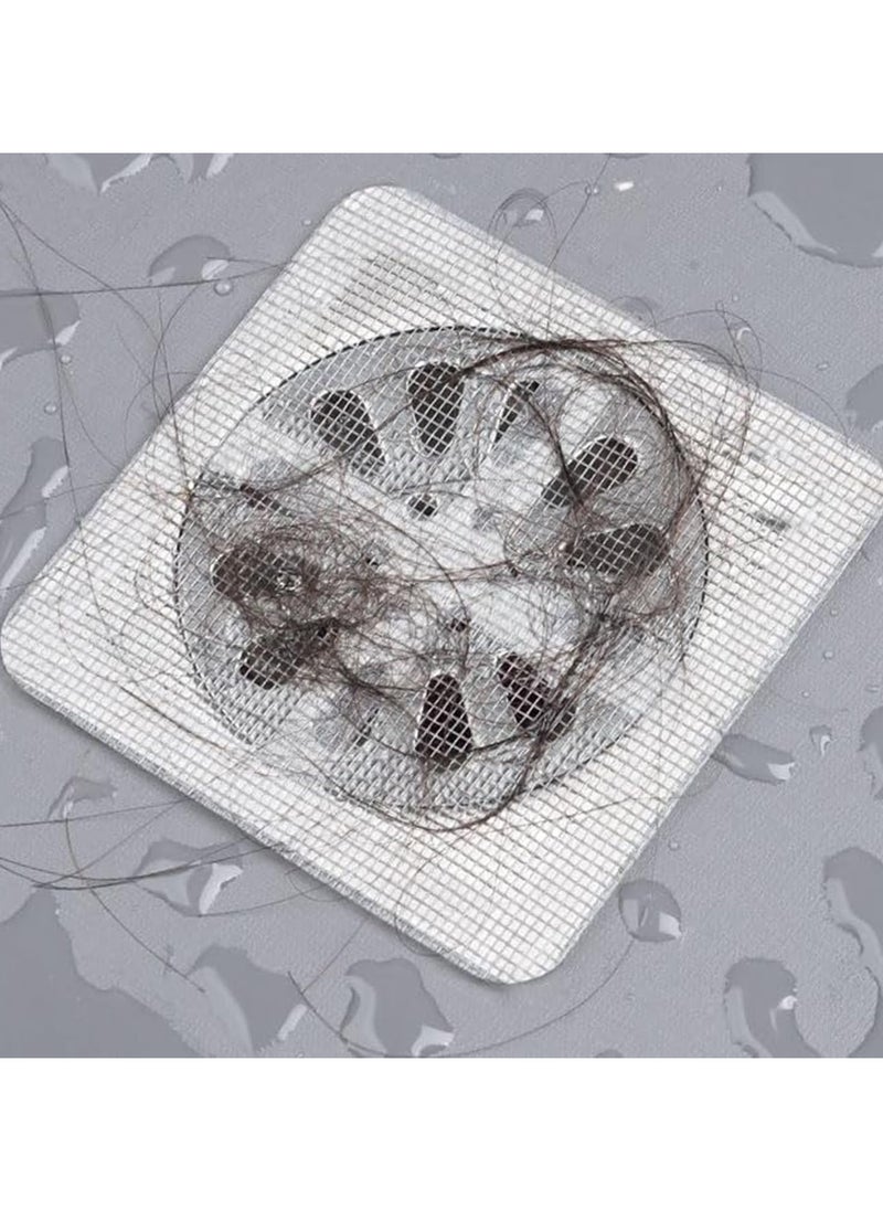 RIYAD GADGETS 10 PCS Disposable Shower Drain Cover Hair Catcher Mesh Stickers, for Human and pet Hair, Bathtub, Bathroom, Laundry, Sink, Kitchen,  - Image 4