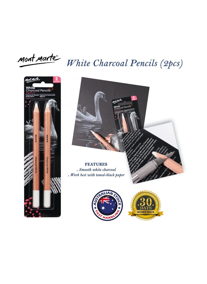 Mont Marte Mont Marte Signature White Charcoal Pencils Large  - No:81451  - Image 1
