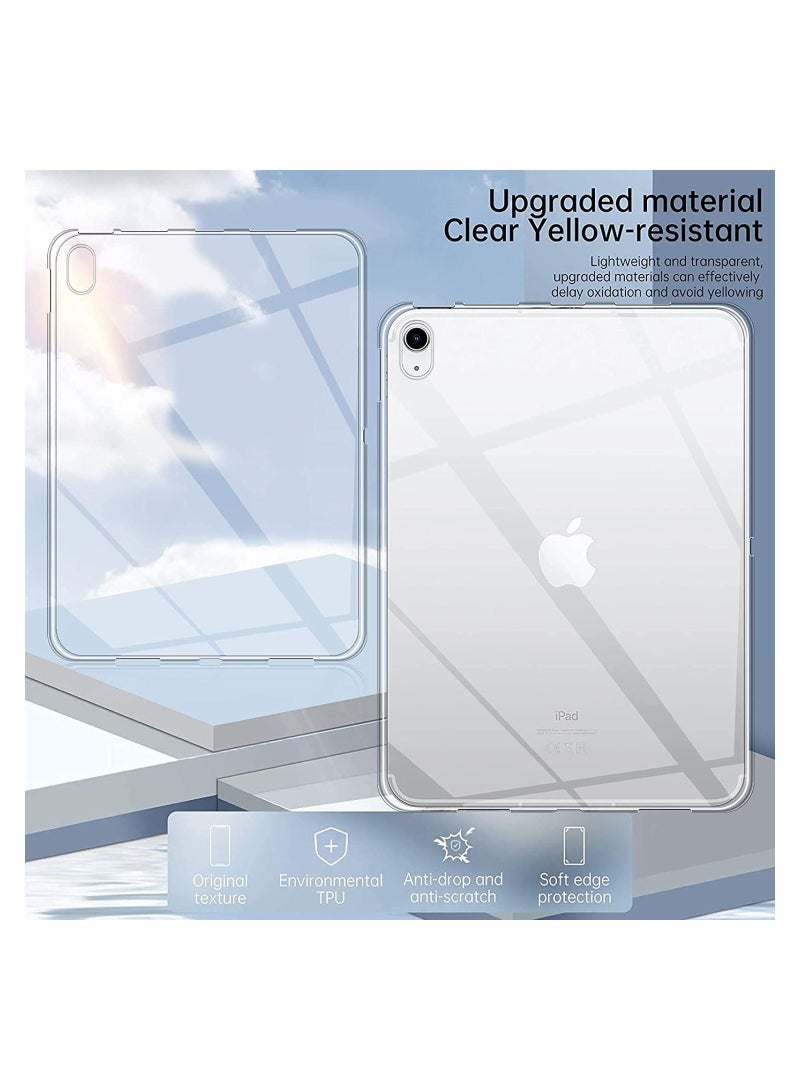 Cover Compatible with Apple iPad 10 2022 10,9" Case Protector, Thin Slim Soft TPU Silicone Clear Cover, Anti-fall & Shock-Absorbing & Anti-Scratch Protective Case - Image 2