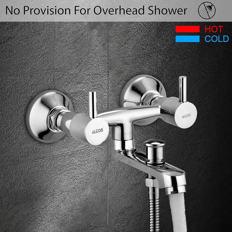 Alton ALTON GRCL3935 Brass Wall Mixer With 3Function Hand Shower 15 Meter Tube Chrome Finish - Image 4