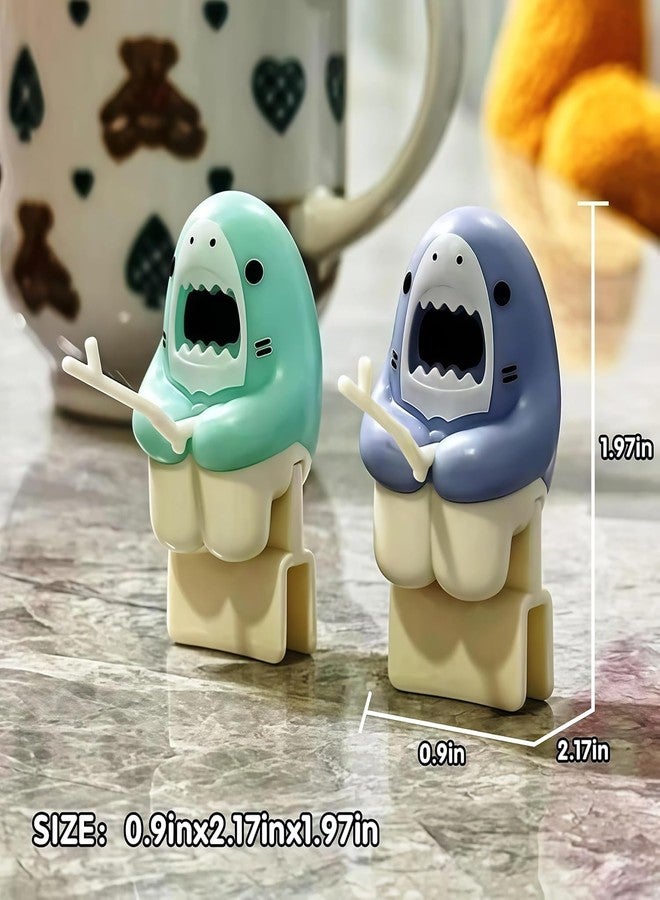 AaiLucky Cute Fishing Shark Tea Infuser, Silicone Tea Bag Holder for Mug and Cup, Animal Tea Bag Holder for Loose Leaf, Funny Tea Filters, Tea Accessorry Gifts for Tea Drinkers/Lovers - Image 4
