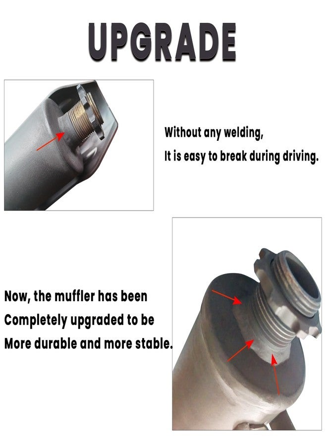 Chikia CT200U Upgrade Exhaust Pipe with Muffler Silencer Kit Replacement for Coleman CT200U BT200X CT200U-EX Axis M200 Mini Bike - Image 3