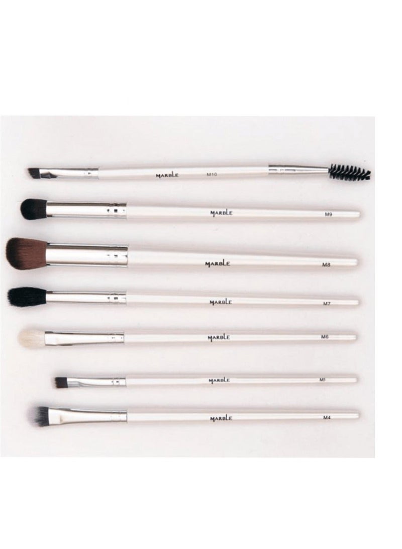 MARBLE Eye and Brow Brush Set - 7 Pieces - Image 2