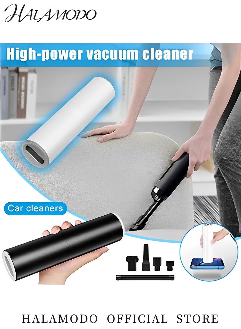 Halamodo Car Vacuum Cleaner 12V Handheld Mini Vacuum Cleaner with High Power & Strong Suction Portable Vacuum Cleaner Noise Reducing Vacuum Cleaner for Both Dry & Wet Use - Image 3