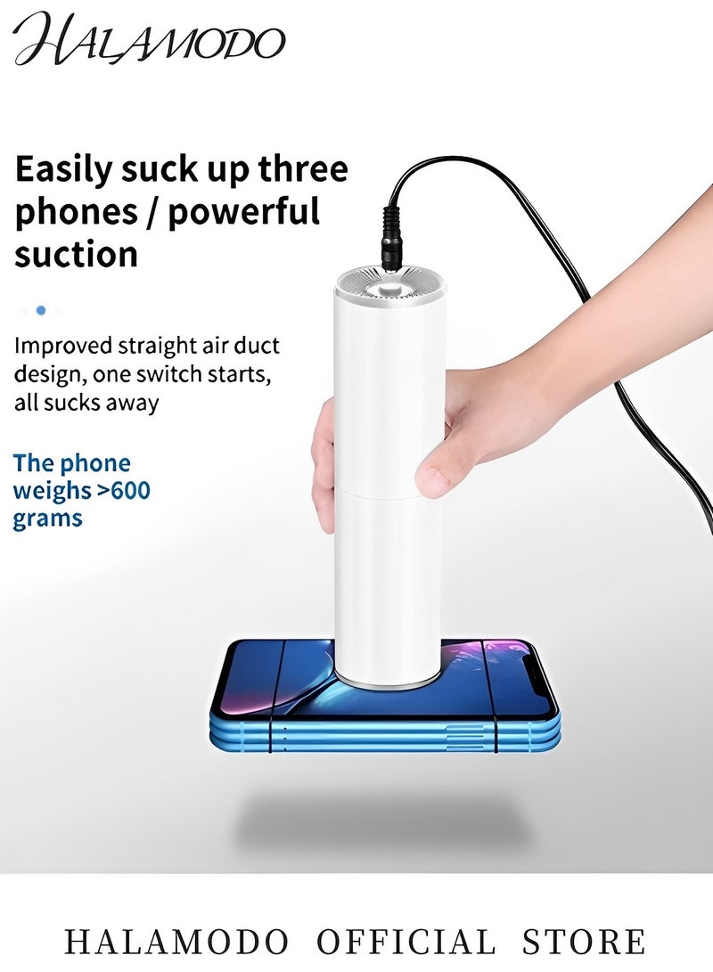 Halamodo Car Vacuum Cleaner 12V Handheld Mini Vacuum Cleaner with High Power & Strong Suction Portable Vacuum Cleaner Noise Reducing Vacuum Cleaner for Both Dry & Wet Use - Image 5