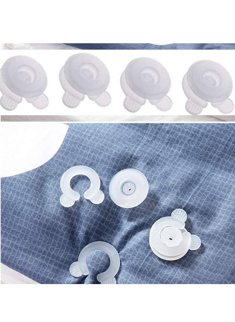 SYOSI Duvet Clips Quilt Holder, Duvet Donuts Comforter Clips Anti-Run Kick Buckle Safety Quilt Cover Quilt Single Clip Household Non-Slip Device 24 Pcs  - Image 2
