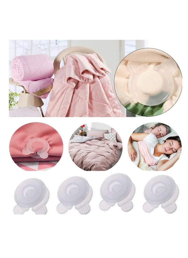 SYOSI Duvet Clips Quilt Holder, Duvet Donuts Comforter Clips Anti-Run Kick Buckle Safety Quilt Cover Quilt Single Clip Household Non-Slip Device 24 Pcs  - Image 5