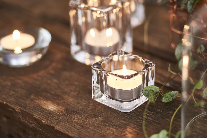 L'ner شموع الشاي L'ner - مجموعة من 100 شمعة غير معطرة - تحترق لمدة تقارب 4 ساعات - شموع للحفلات والأجواء - زينة للمطاعم - Image 3