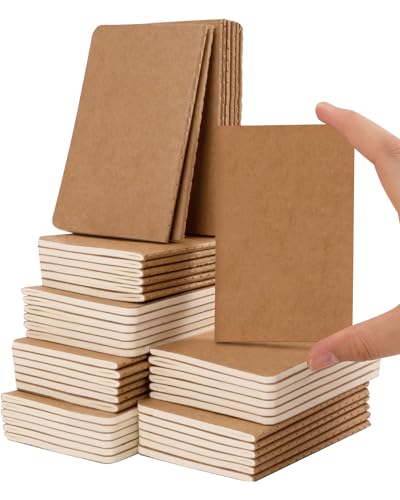 Dynta Small Notebook Bulk 45 Pack Pocket Notebooks, 2.5in x 4in Mini Journals Bulk Thread Stitching Small Notepad, Portable Note Pad for Gift, Journal, Traveling (30 Sheets/60 Pages) - Image 1