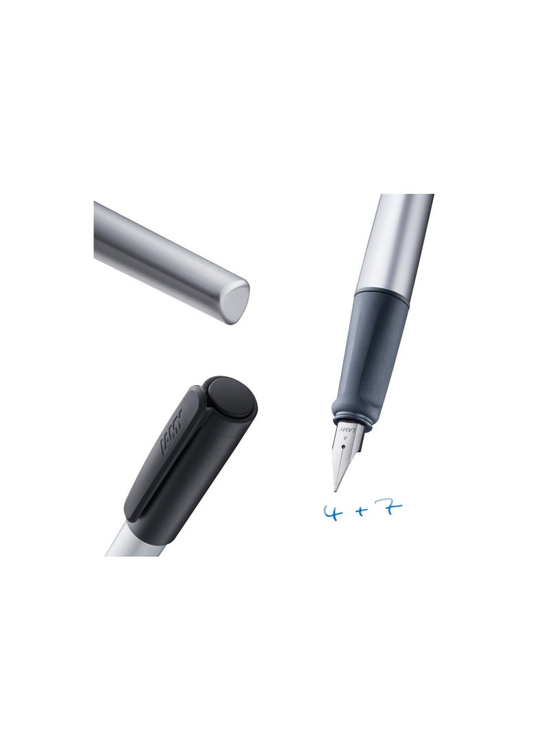 LAMY Silver Fountain Pen Smooth Writing - Image 1